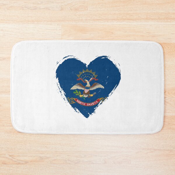 Item preview, Distressed North Dakota Flag Heart ND designed and sold by shitpostee.