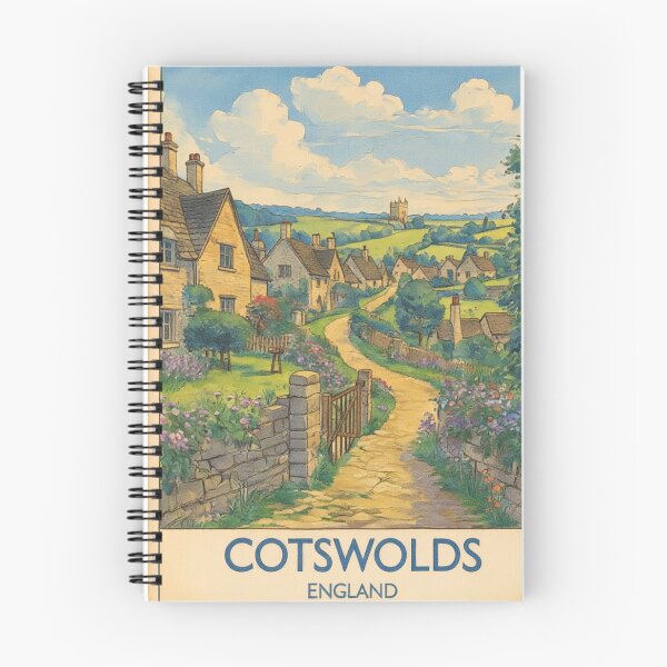 Item preview, The Cotswolds Original Custom Vintage Poster Wall Art Design Gift Pillow Home Soft Furnishing designed and sold by Cool Robot Bro..