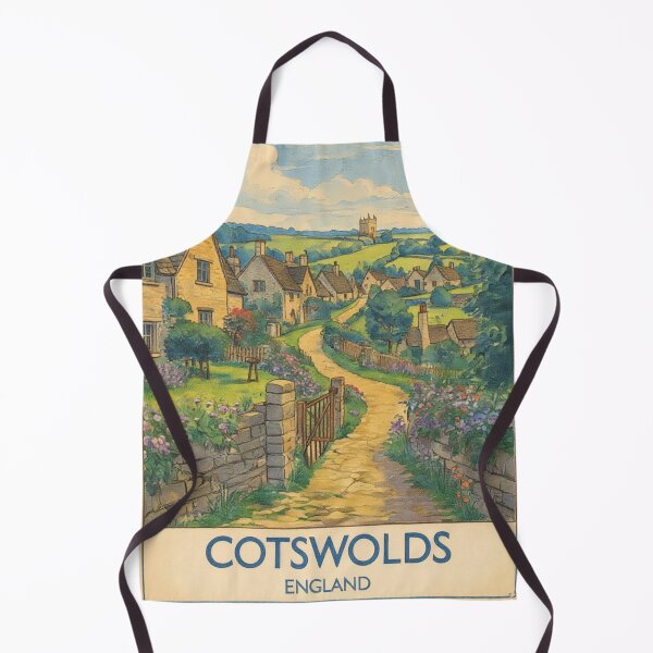 Item preview, The Cotswolds Original Custom Vintage Poster Wall Art Design Gift Pillow Home Soft Furnishing designed and sold by Cool Robot Bro..