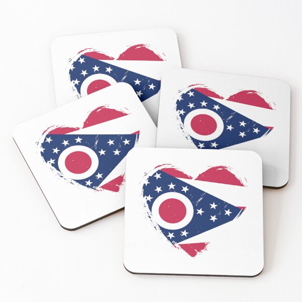 Item preview, Distressed Ohio Flag Heart OH designed and sold by shitpostee.