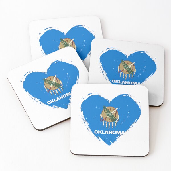 Item preview, Distressed Oklahoma Flag Heart OK designed and sold by shitpostee.