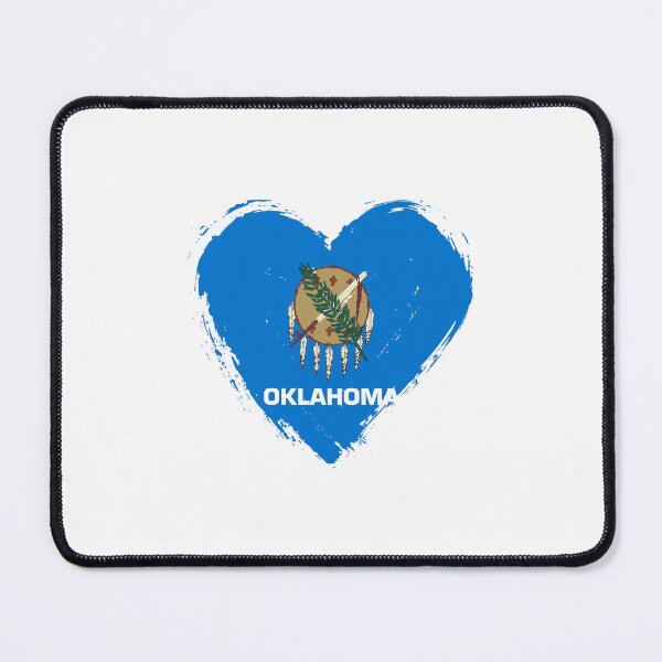Item preview, Distressed Oklahoma Flag Heart OK designed and sold by shitpostee.