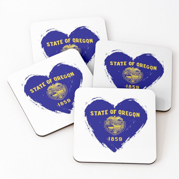 Item preview, Distressed Oregon Flag Heart OR designed and sold by shitpostee.