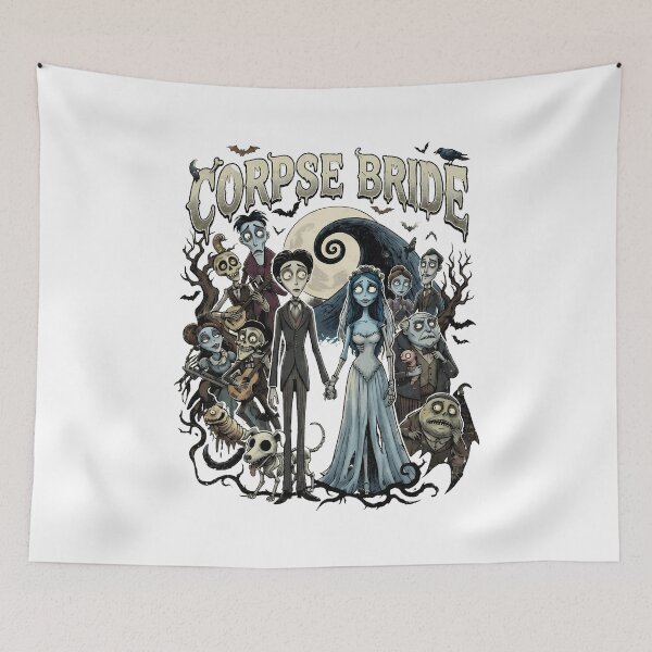 Item preview, Gothic Wedding Couple Movie Fan  designed and sold by SarahSanc43018.
