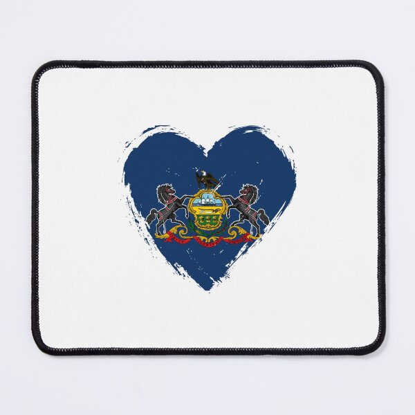 Item preview, Distressed Pennsylvania Flag Heart PA designed and sold by shitpostee.