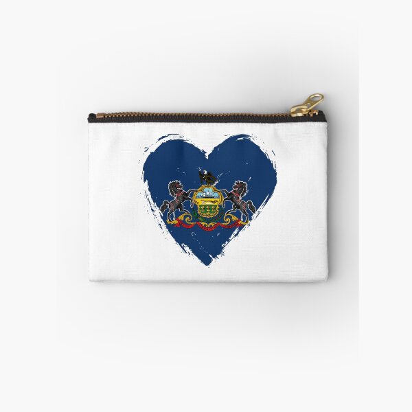Item preview, Distressed Pennsylvania Flag Heart PA designed and sold by shitpostee.
