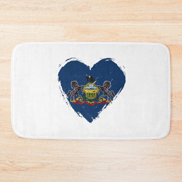 Item preview, Distressed Pennsylvania Flag Heart PA designed and sold by shitpostee.