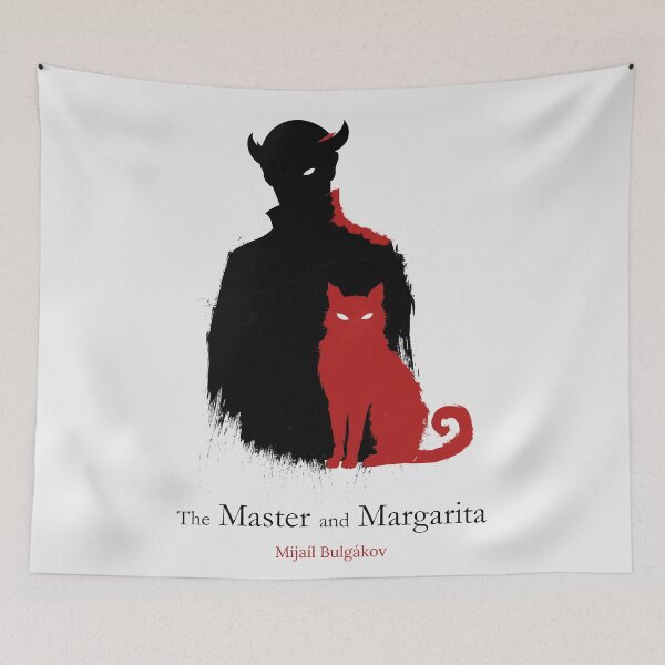 Item preview, The Master and Margarita – Minimalist Book Cover Poster – Woland & Behemoth Silhouette – Classic Literature Art designed and sold by FULLER FACTORY.
