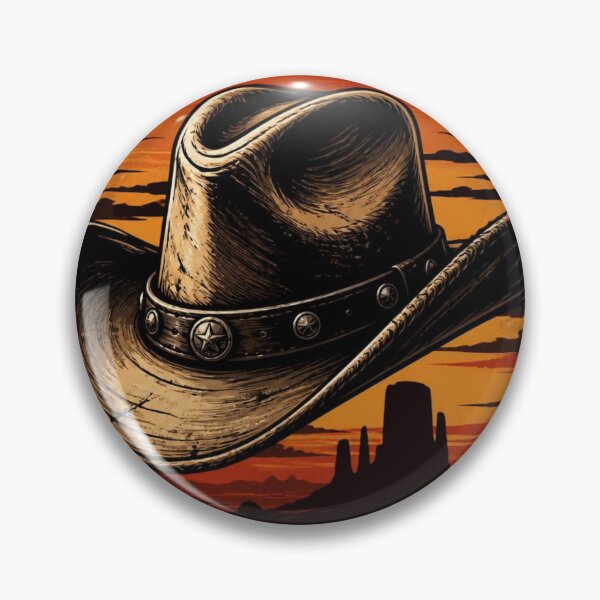 Item preview, Vintage Cowboy Hat Wild West Sunset Desert designed and sold by AgnesB77.