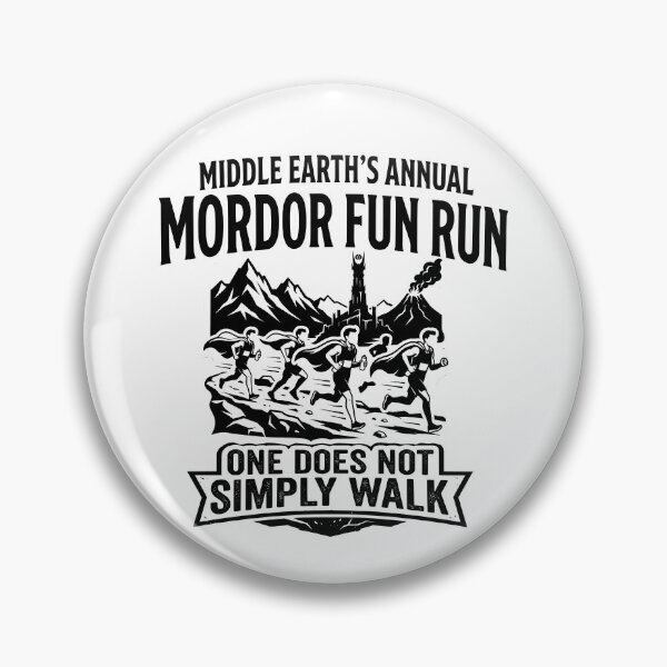 Item preview, Middle Earth's Annual Mordor Fun Run one Does not Simply Walk designed and sold by Colorfulman.
