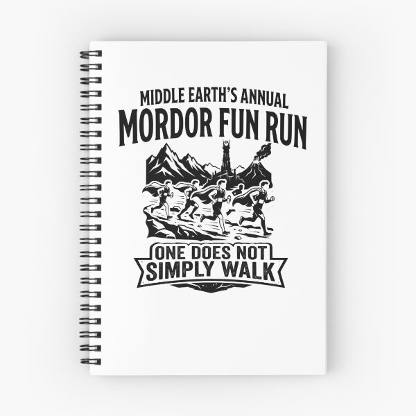Item preview, Middle Earth's Annual Mordor Fun Run one Does not Simply Walk designed and sold by Colorfulman.