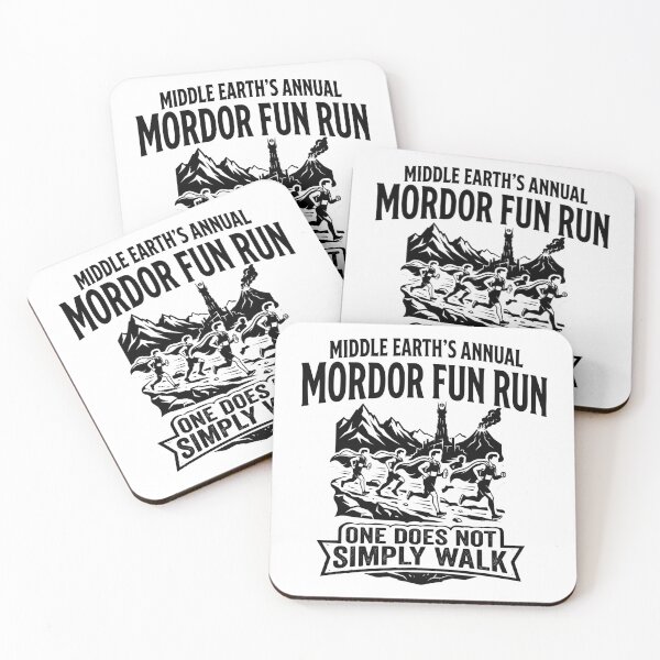 Item preview, Middle Earth's Annual Mordor Fun Run one Does not Simply Walk designed and sold by Colorfulman.