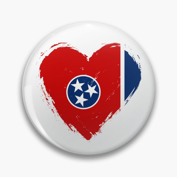 Artikelvorschau, Tennessee-Flagge mit Herzmotiv (TN) entworfen und verkauft von shitpostee.