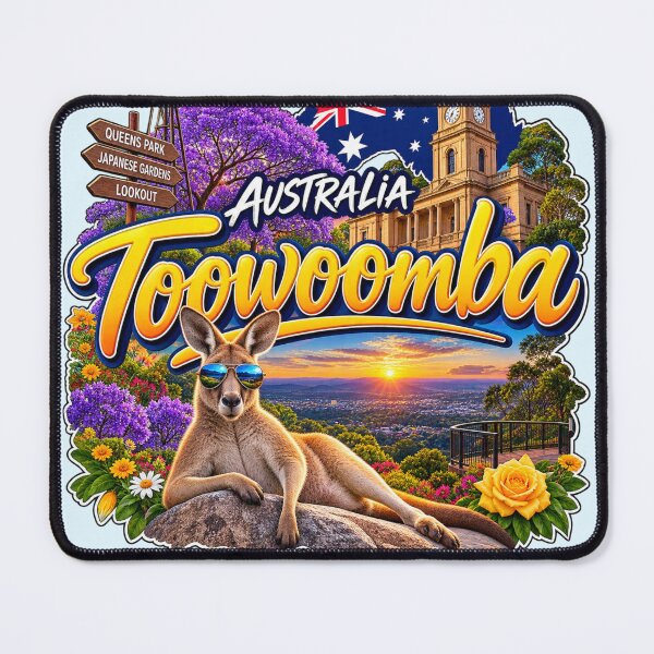 Item preview, Toowoomba Australia Vintage Travel Art – Queensland Garden City gift Men Woman Kids designed and sold by Amelia ART G.