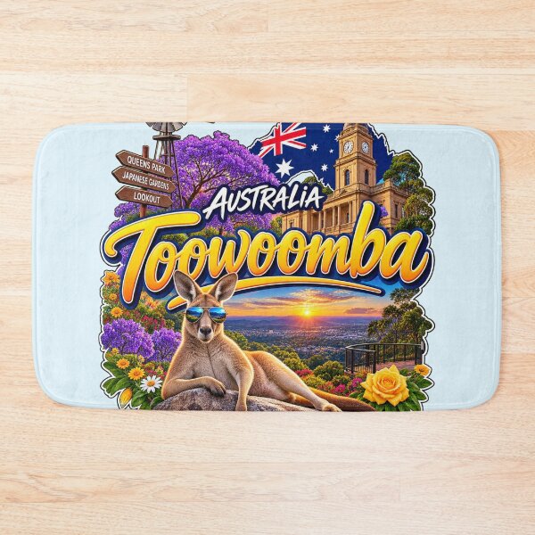 Item preview, Toowoomba Australia Vintage Travel Art – Queensland Garden City gift Men Woman Kids  designed and sold by Amelia ART G.