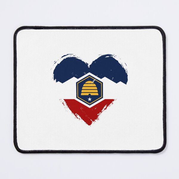 Item preview, Distressed Utah Flag Heart UT designed and sold by shitpostee.