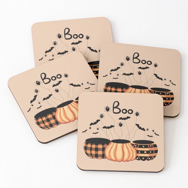 Item preview, Illustration Boo with Three Pumpkins and Bad, Spider designed and sold by AlginaPugachova.