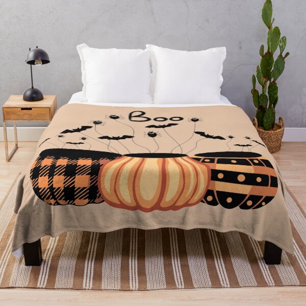 Item preview, Illustration Boo with Three Pumpkins and Bad, Spider designed and sold by AlginaPugachova.