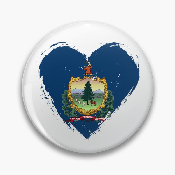 Item preview, Distressed Vermont Flag Heart VT designed and sold by shitpostee.