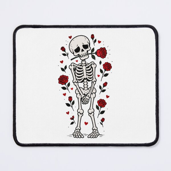 Item preview, Romantic Valentine Skeleton With Roses designed and sold by MonkiFlipp.