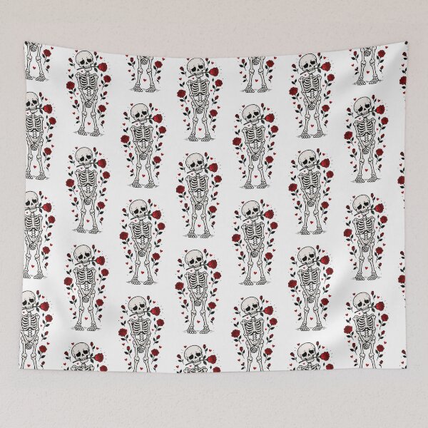 Item preview, Romantic Valentine Skeleton With Roses designed and sold by MonkiFlipp.
