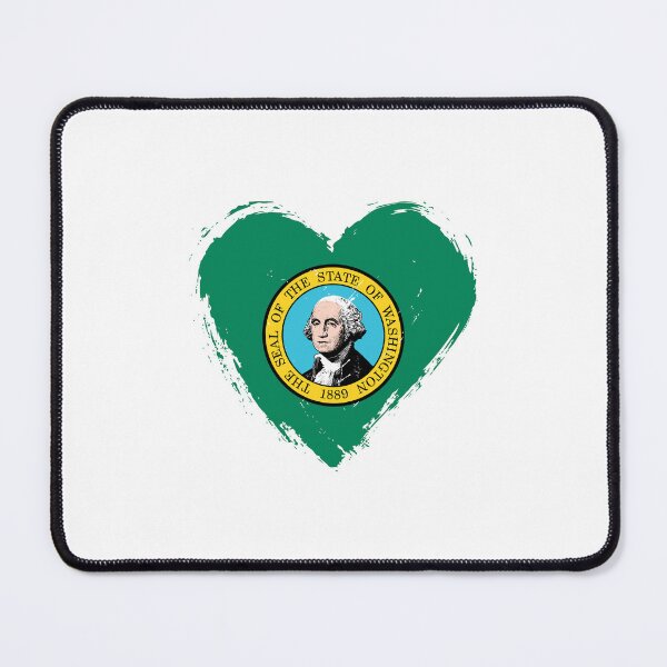 Item preview, Distressed Washington Flag Heart WA designed and sold by shitpostee.