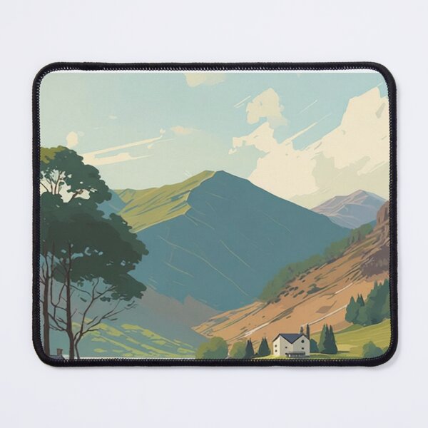 Item preview, The Lake District Original Custom Vintage Poster Wall Art Design Gift Pillow Home Soft Furnishing designed and sold by Cool Robot Bro..