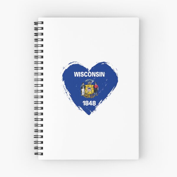Item preview, Distressed Wisconsin Flag Heart WI designed and sold by shitpostee.