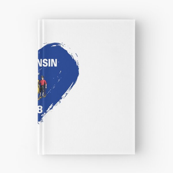 Item preview, Distressed Wisconsin Flag Heart WI designed and sold by shitpostee.