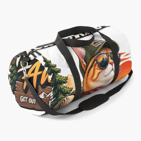 Item preview, Adventure Cat Hiking Vintage Outdoor Graphic – Funny Mountain Explorer Cat designed and sold by HAFIZ-DP.