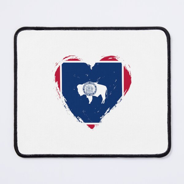 Item preview, Distressed Wyoming Flag Heart WY designed and sold by shitpostee.