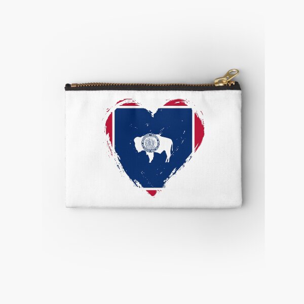 Item preview, Distressed Wyoming Flag Heart WY designed and sold by shitpostee.
