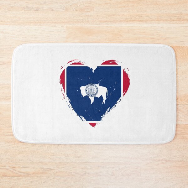 Item preview, Distressed Wyoming Flag Heart WY designed and sold by shitpostee.