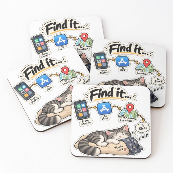 Item preview, Find It From Mobile To Location Funny Sleep Cat designed and sold by Genzfirevibes.