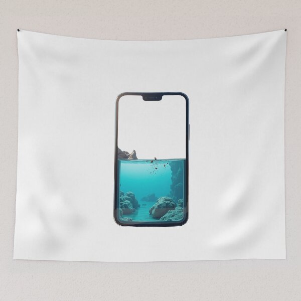 Item preview, Smartphone with Tropical Landscape and Swimming Pool designed and sold by profustock.