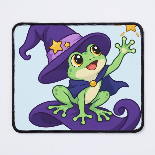 Item preview, Wizard Frog – Little Frog Spellcaster designed and sold by ChromaRune.