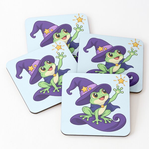 Item preview, Wizard Frog – Little Frog Spellcaster designed and sold by ChromaRune.