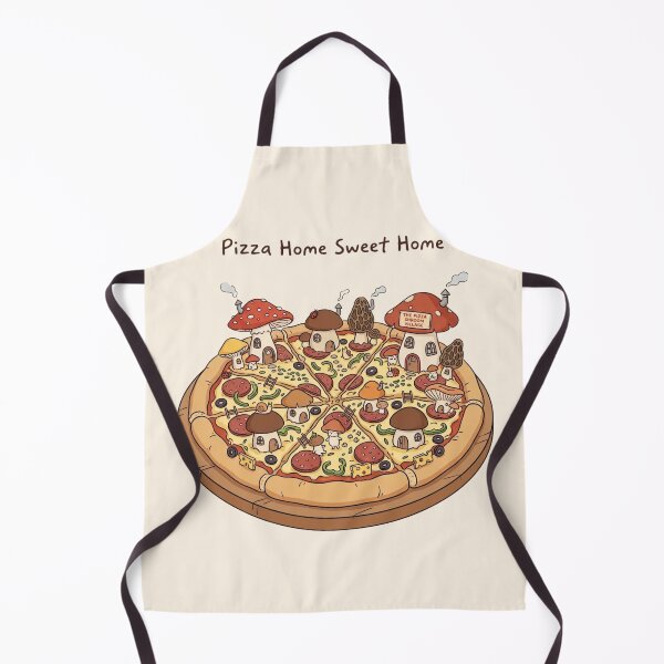 Item preview, Pizza Home Sweet Home Shroom Village Illustration designed and sold by Eathusiast.