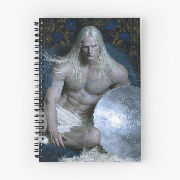 Item preview, Blond Warrior with Battle-Scarred Shield designed and sold by JaimeLikes.