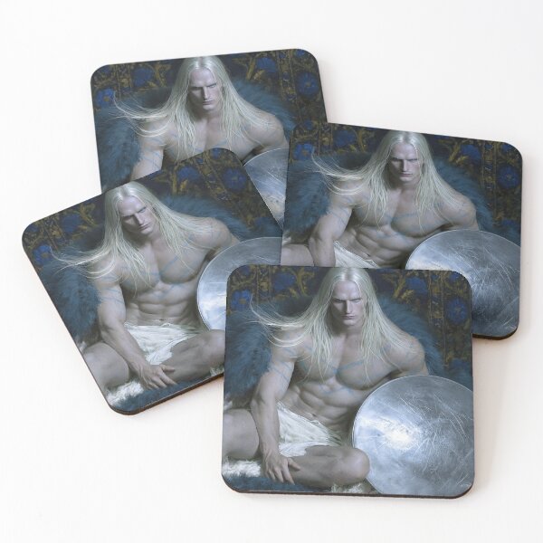 Item preview, Blond Warrior with Battle-Scarred Shield designed and sold by JaimeLikes.