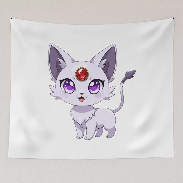 Item preview, Cute Psychic Cat Chibi Anime  designed and sold by MariaLoga71766.