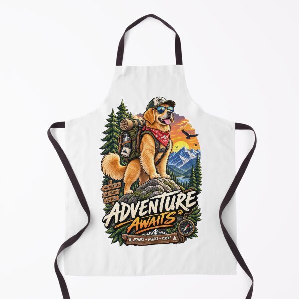 Item preview, Adventure Dog Hiking Mountain Explorer Vintage Outdoor Graphic designed and sold by HAFIZ-DP.
