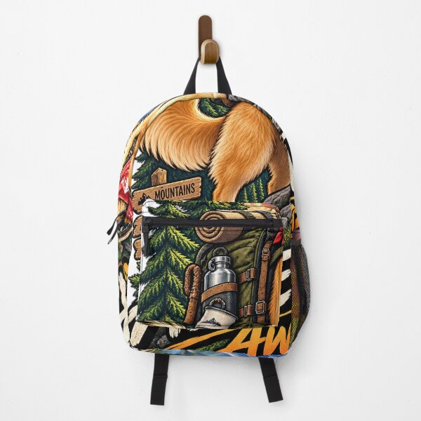 Item preview, Adventure Dog Hiking Mountain Explorer Vintage Outdoor Graphic designed and sold by HAFIZ-DP.