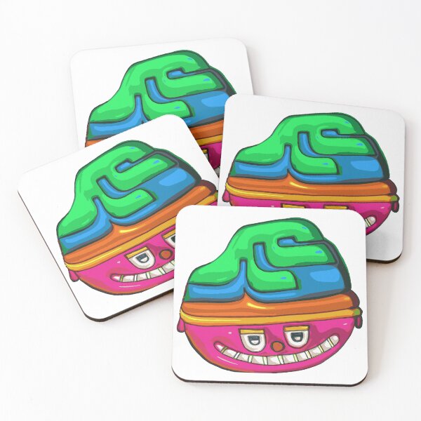 Item preview, Vibrant Smiling Abstract Brain Character designed and sold by Ontologrift.