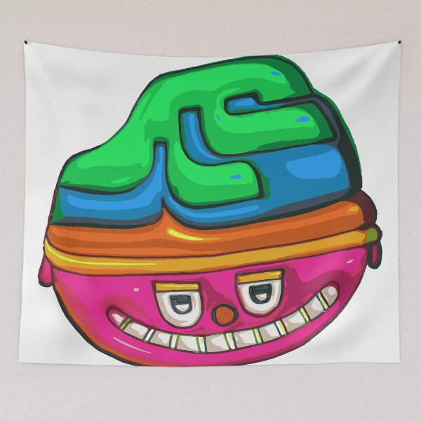 Item preview, Vibrant Smiling Abstract Brain Character designed and sold by Ontologrift.