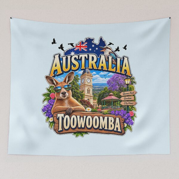 Item preview,  Toowoomba Australia Vintage Travel Art – Queensland Garden City gift Men Woman Kids  designed and sold by Amelia ART G.