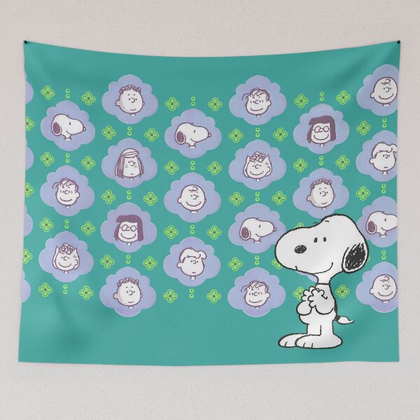 Item preview, Snoopy and Friends Retro Portrait Pattern - Classic Comic Art designed and sold by Schulz Lightprint Studio.