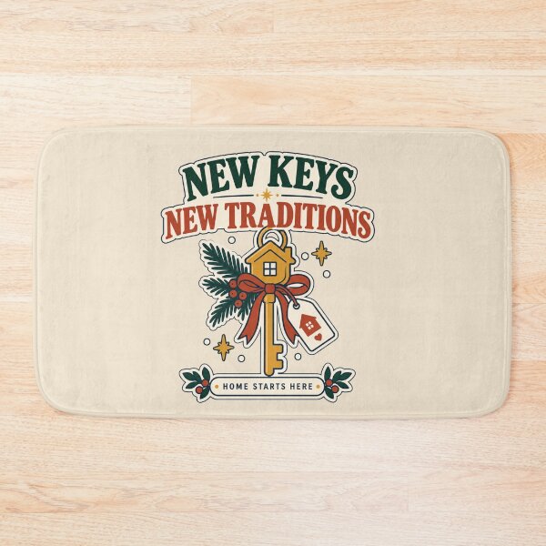 Item preview, New Home Gift – New Keys New Traditions Housewarming Design designed and sold by astersgraphics.