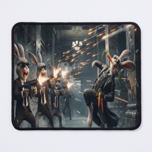 Item preview, Bullet Dodge Agent Rabbits: The Epic Carrot Parody designed and sold by AfresStudio.