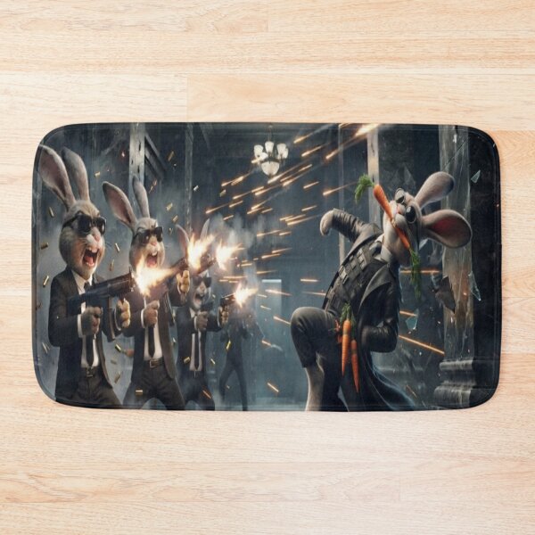 Item preview, Bullet Dodge Agent Rabbits: The Epic Carrot Parody designed and sold by AfresStudio.